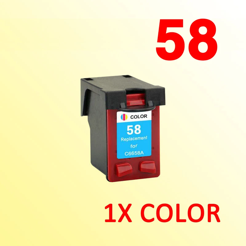 1X чернильный картридж совместимый с hp58 C6658A для 58 Deskjet 450ci 450cbi 450Wbt 5150 Вт 5550 5650 5650|ink