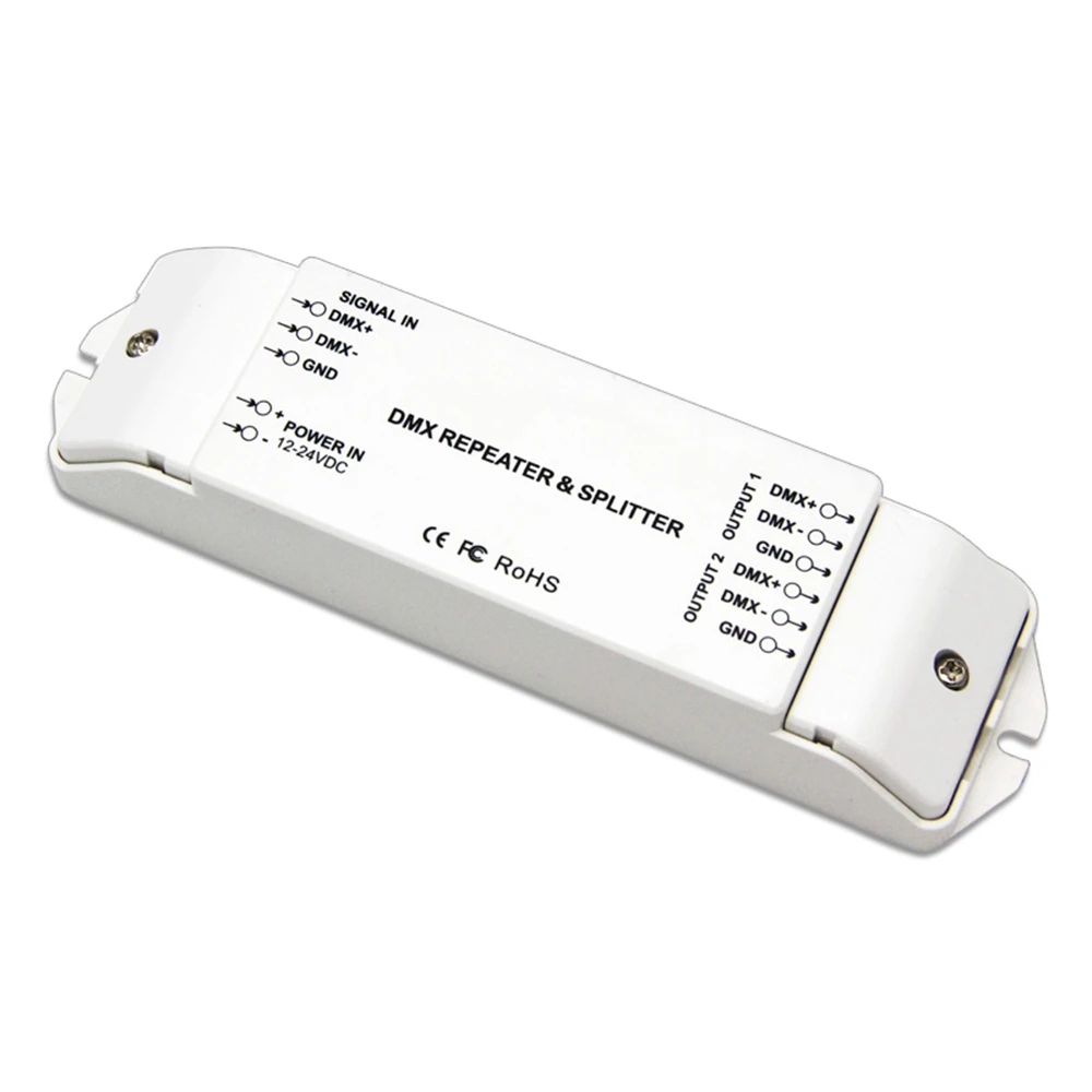 Ретранслятор мощности сигнала BC 812 DMX512 усилитель DMX 1 2 канальный выход сплиттер