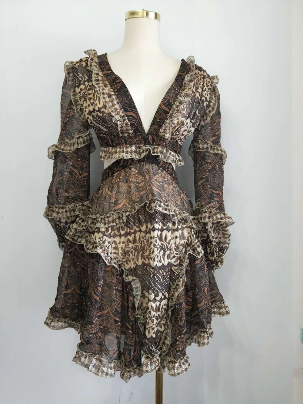 Женское мини платье с оборками открытое пляжное в стиле ретро 2019|Женские платья| |