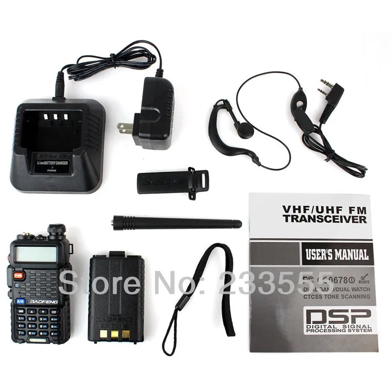 

NEW BaoFeng BF-F8+ VHF 136-174MHz & UHF 400-520MHz Dual Band 5W/1W 128CH FM 65-108MHz Portable Two Way Radio