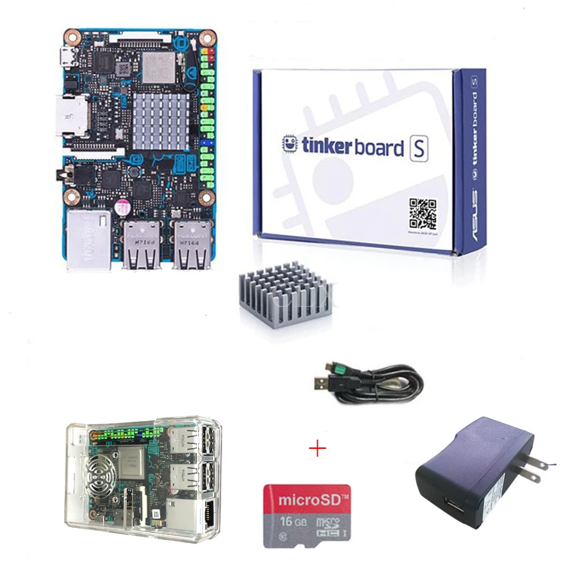 ASUS SBC Tinker board S RK3288 SoC 1 8 ГГц четырехъядерный процессор 600 МГц Mali T764 GPU 2 Гб LPDDR3 и 16 eMMC