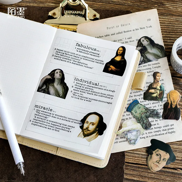 46 шт./упак. знаменитости Бумага конверт Европейский Стиль открытка с буквенным