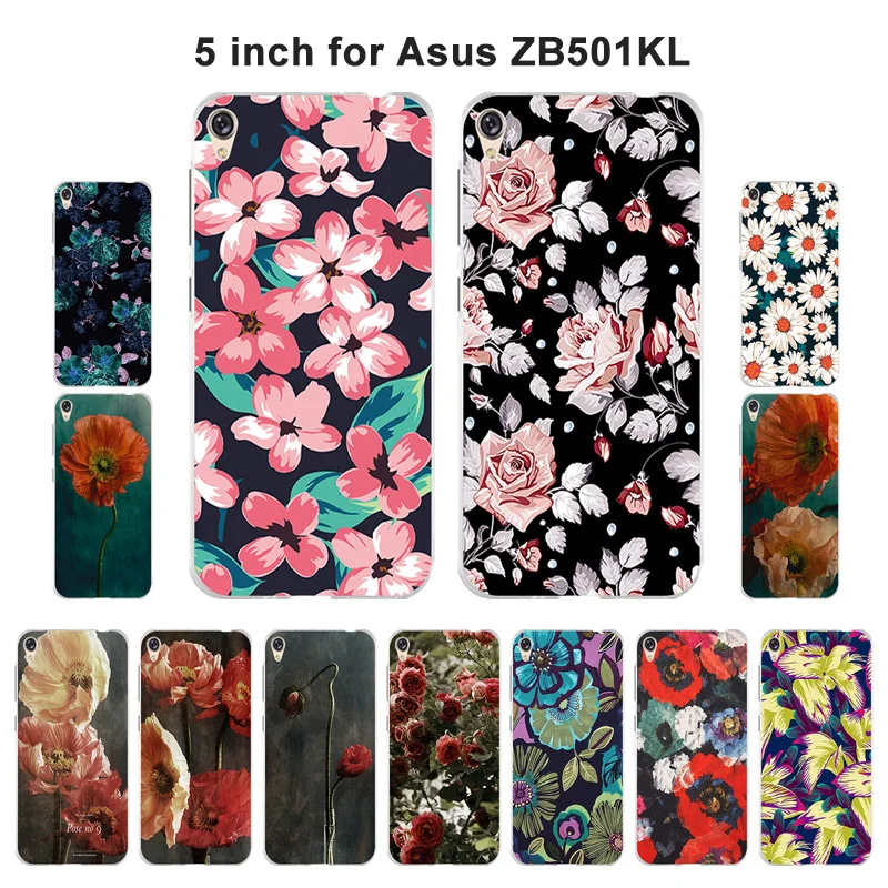 Мягкий чехол из ТПУ для Asus Zenfone Live ZB501KL 5 0 дюйма модный окрашенный защитный