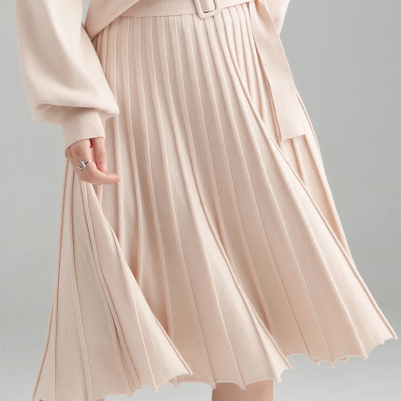 Sweater Pullover Small Sweet Long Dress In The Wind Of New Fund 2019 Autumn Winters Is Knitted Render Skirt Suit Or Two | Женская одежда