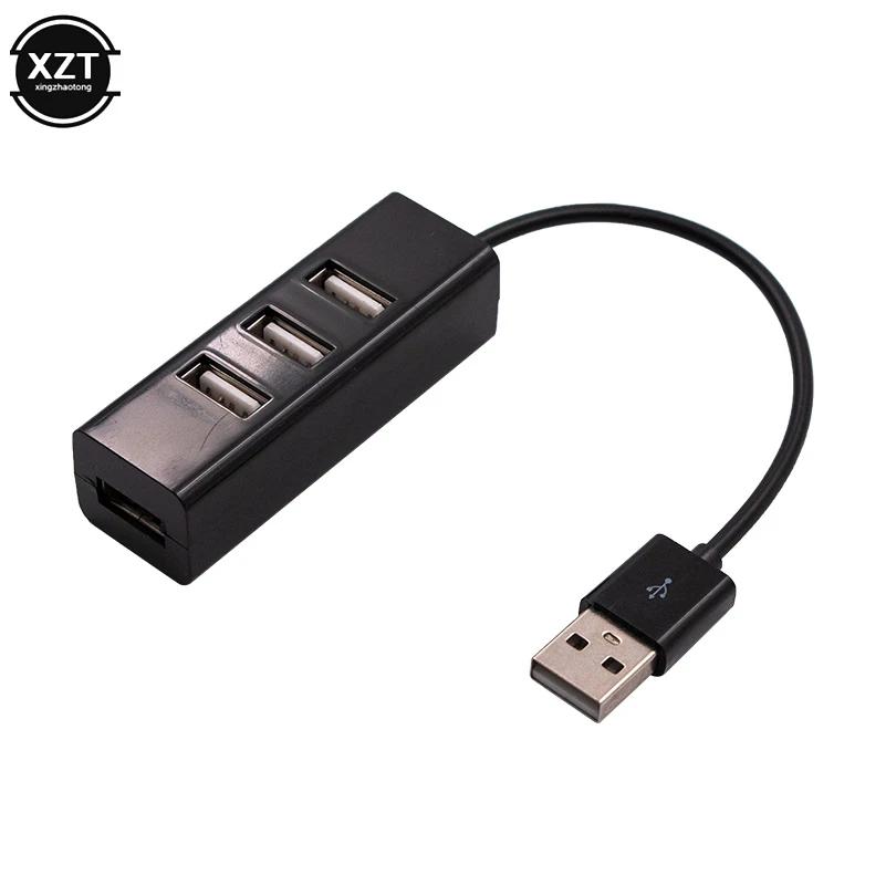 2019 Mini USB 2 0 4-портовый USB-концентратор разветвитель концентратор адаптер для ПК