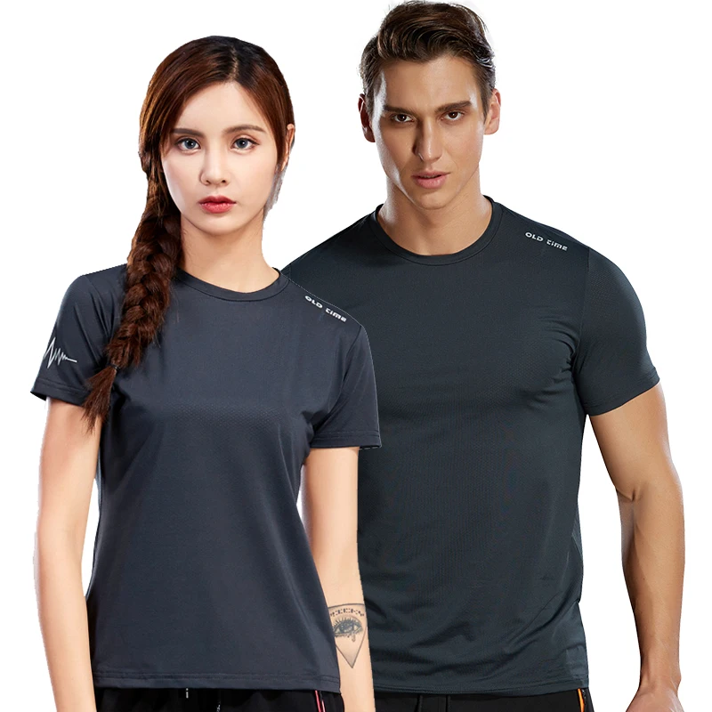 LoClimb Lovers Стретч Quick сухая походная футболка для женщин и мужчин, летняя футболка с коротким рукавом для фитнеса, Спортивная футболка для активного отдыха, AM244