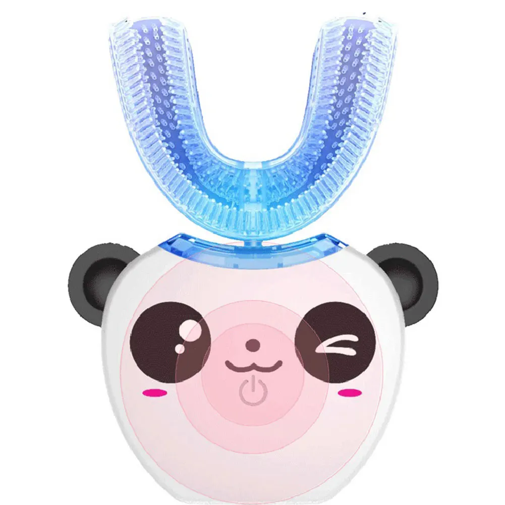 Sonic Anti Bacteria Waterproof Automatic Powerful U Shape Cute Soft Portable Electric Toothbrush Hygienic Children Silicone | Красота и