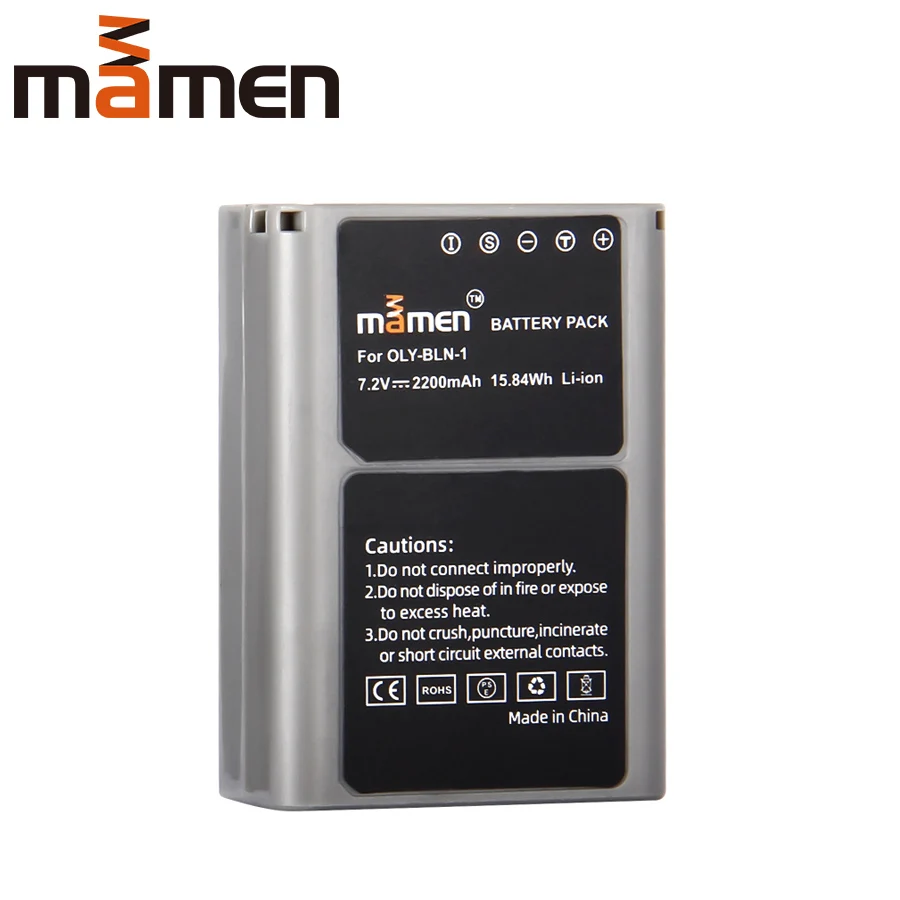 Mamen 2200 мА/ч, BLN1 BLN-1 PS-BLN1 цифровой батарейный блок камеры для OLYMPUS E-M5 EM5 OMD OM-D Перезаряжаемые Камера литиевые батареи