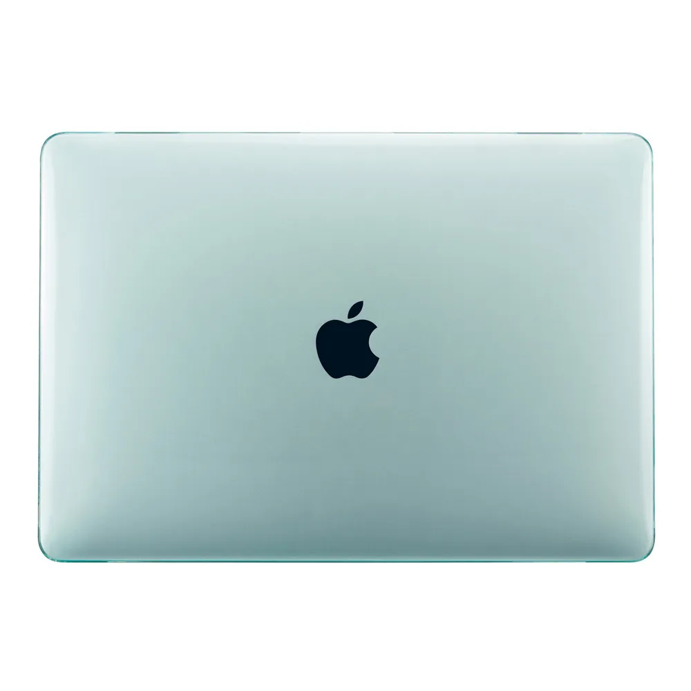 Green Кристальный Жесткий Чехол для ноутбука Macbook pro Air retina 11 12 13 15 с сенсорной панелью для MacBook New Air 13 A1932 чехол EGYAL - Цвет: Green