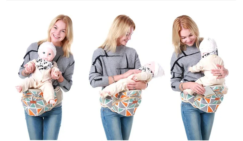 Ibelibaby Детские переноски, эргономичный рюкзак-переноска, Хипсит, удобная хлопковая переноска для новорожденных, противоскользящий стул для малыша