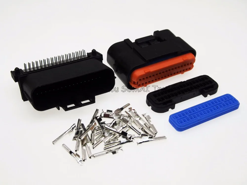 34 контактный Штекерный и гнездовой разъем для автомобильной системы управления