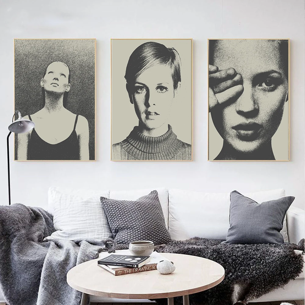 Скандинавский винтажный постер Скандинавская абстрактная настенная