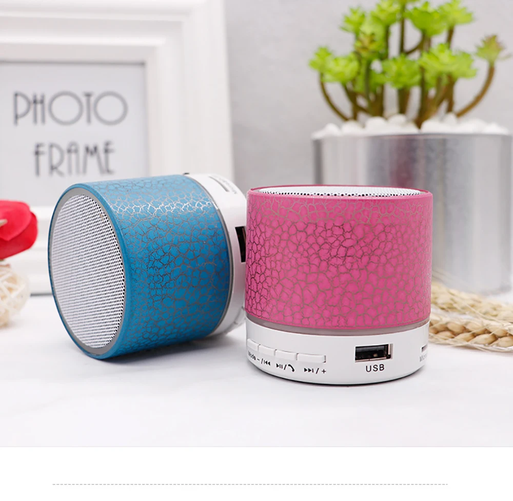 Bluetooth динамик мини беспроводной громкий динамик светодиодный TF USB Сабвуфер беспроводной Bluetooth динамик s Mp3 стерео аудио музыкальный плеер