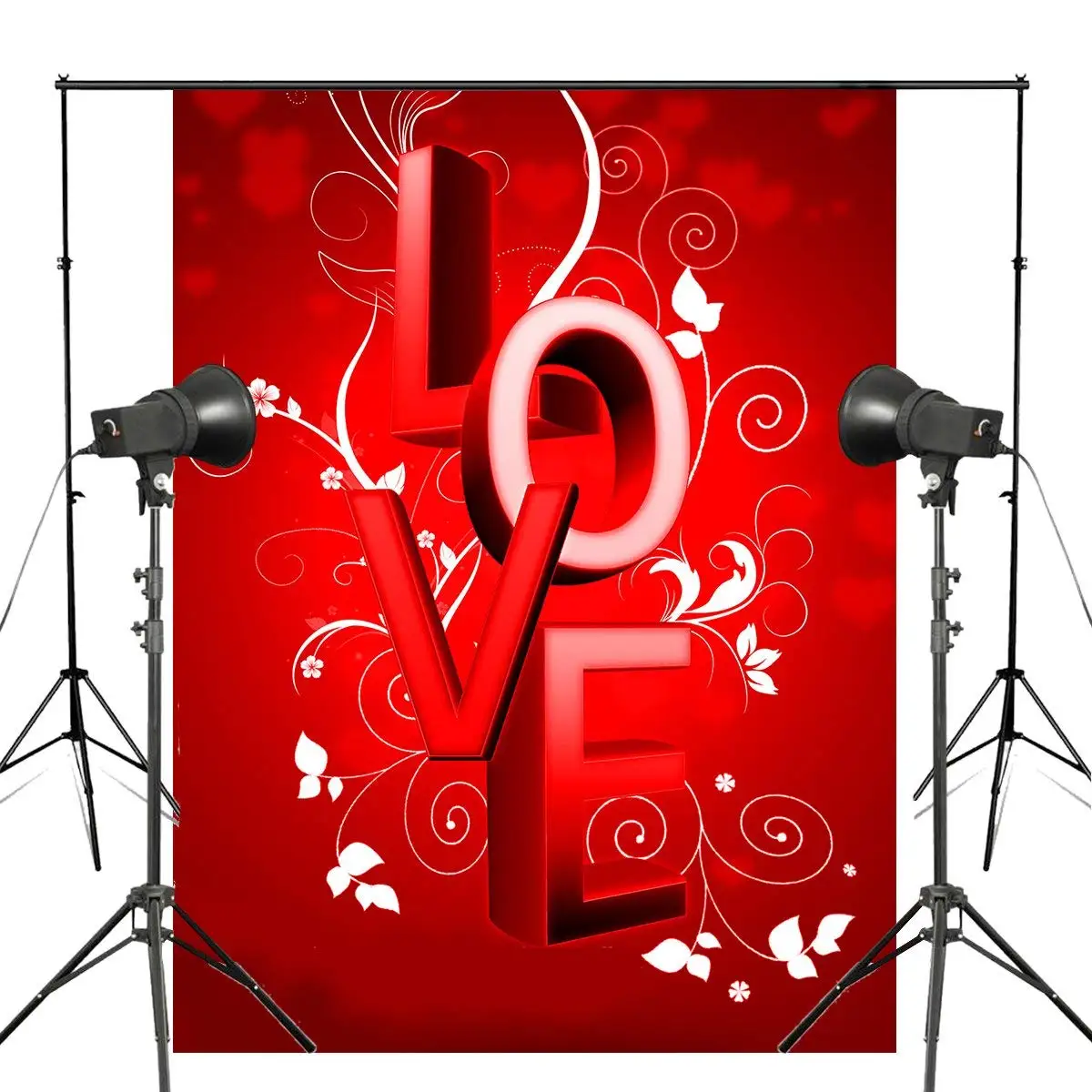

Красный фон с надписью LOVE для студийной фотосъемки настенный фон для фотосъемки в спальне 5x7ft