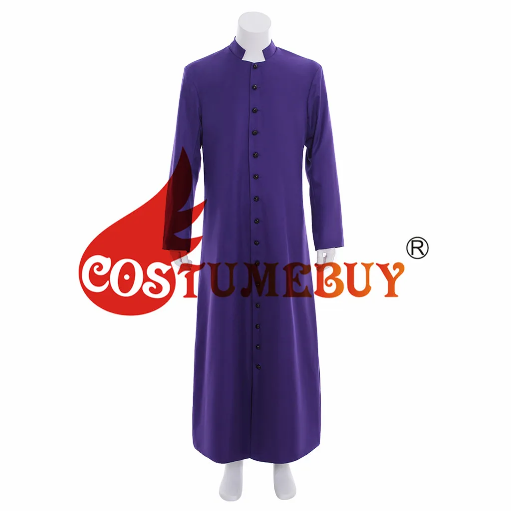 CostumeBuy/мужской однобортный Тренч для костюмированной вечеринки для взрослых женщин и мужчин, Тренч для косплея в римском стиле, сутана пастора, пальто для духовки, L920