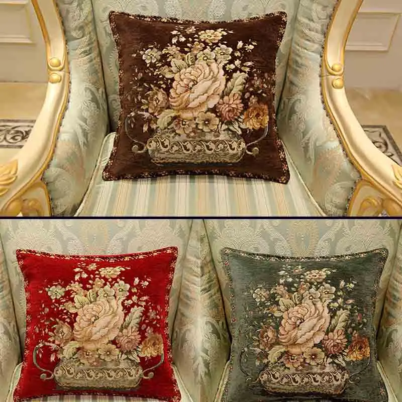 Meijuner модная Этническая Подушка Чехол вышитый цветок ручной работы декоративное