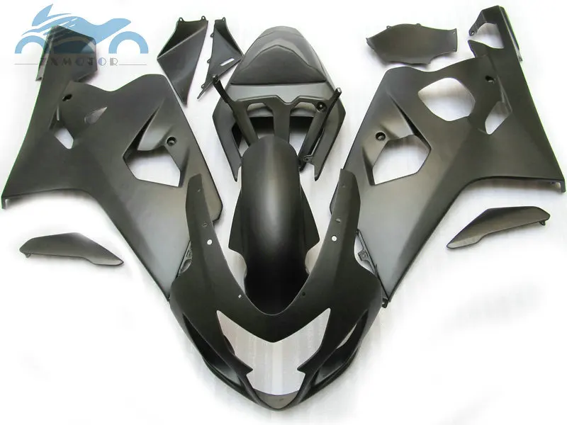 Высокое качество обтекатель набор для SUZUKI GSXR 600 750 2004 2005 мотоцикл обтекатели комплект 04 05 GSXR 750 GSXR600 K4 K5 матовый черный DZ56