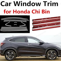 car exterior accessories stainless steel car styling bright silver car window trim cover for h onda chi bin