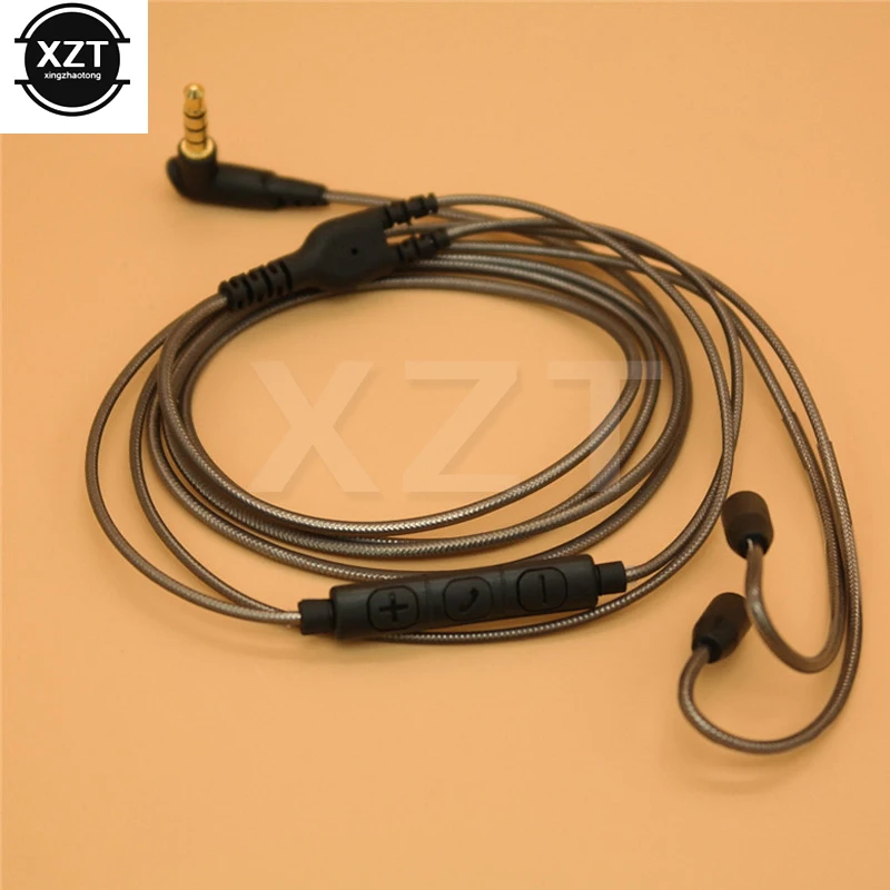Кабель для Shure SE215 SE425 SE535 SE846 UE900 сменный кабель наушников линейный с микрофоном