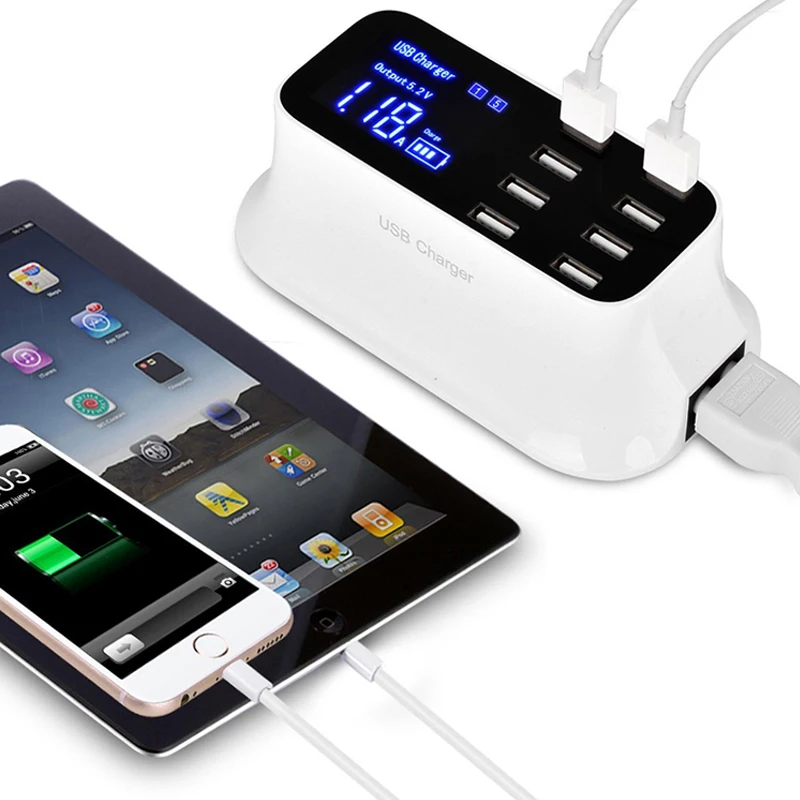 Зарядное устройство для смартфона 8 usb-портов настенное зарядное адаптер
