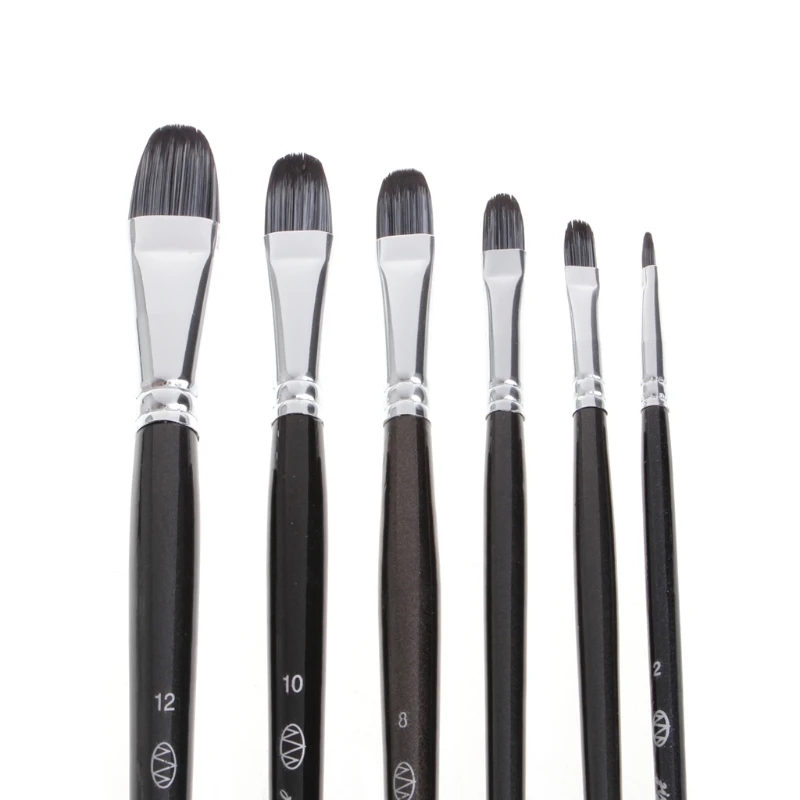 6 шт. кисти для рисования Волчья шерсть масляные акриловые акварельные