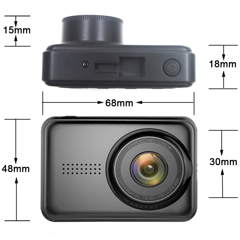 E-ACE Новый мини Автомобильный видеорегистратор камера Full HD 1080P Novatek 96658 IMX 323 ночного