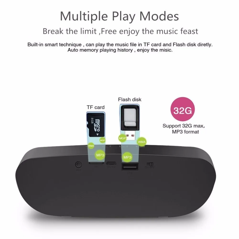 ZEALOT S9 Bluetooth колонка Беспроводная сабвуфер радиоприемник поддержка TF-карты AUX