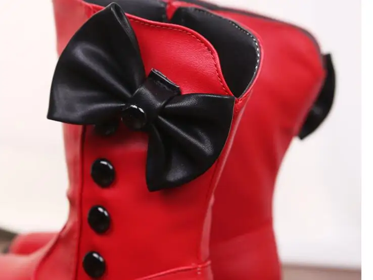 Winter Children Casual Shoes Toddler Male Female Child Boots Boys Girls Sneakers Bowknot girl boots | Детская одежда и обувь
