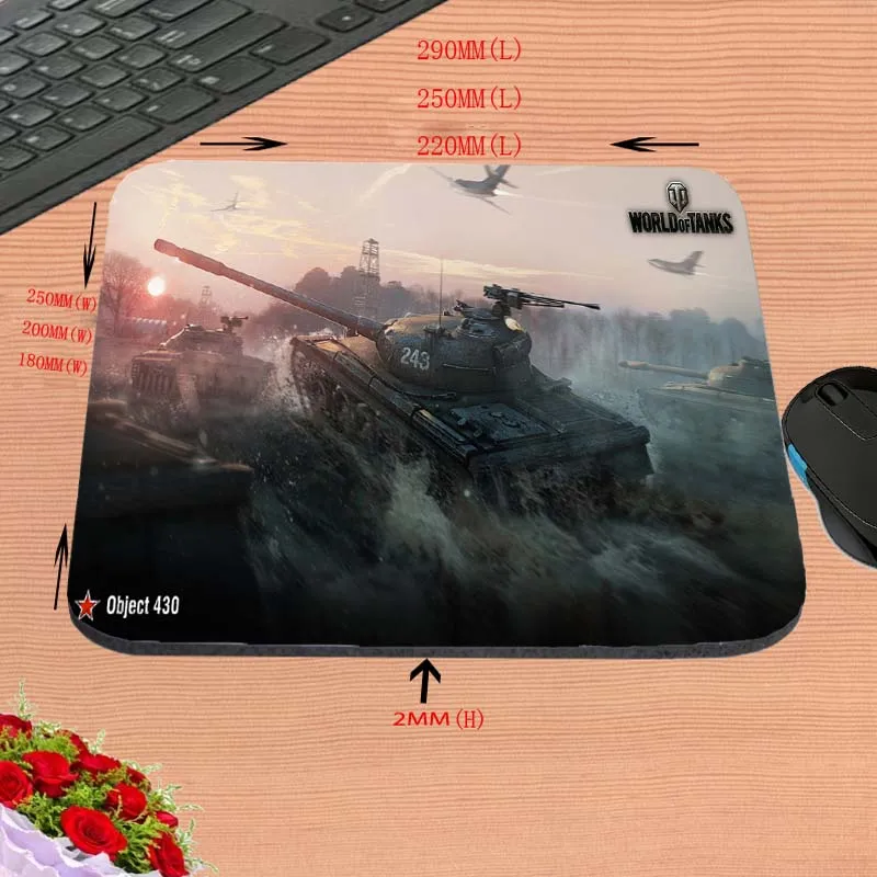 Популярный 4 шт. коврик для мыши Mairuige World of Tank игрового ПК Противоскользящий