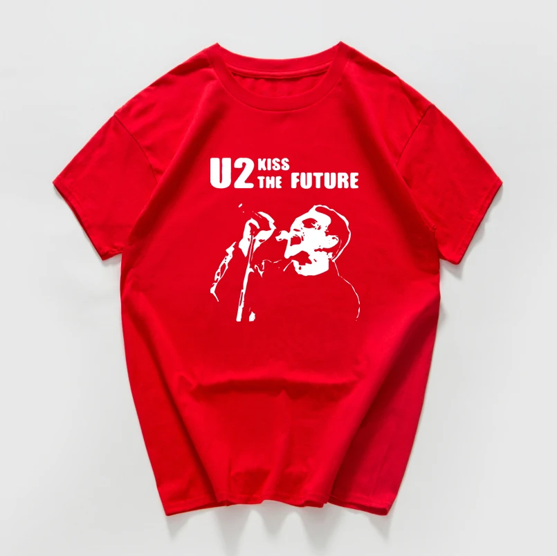 Уличная одежда U2 футболки для женщин и мужчин футболка в стиле рок группы Женская