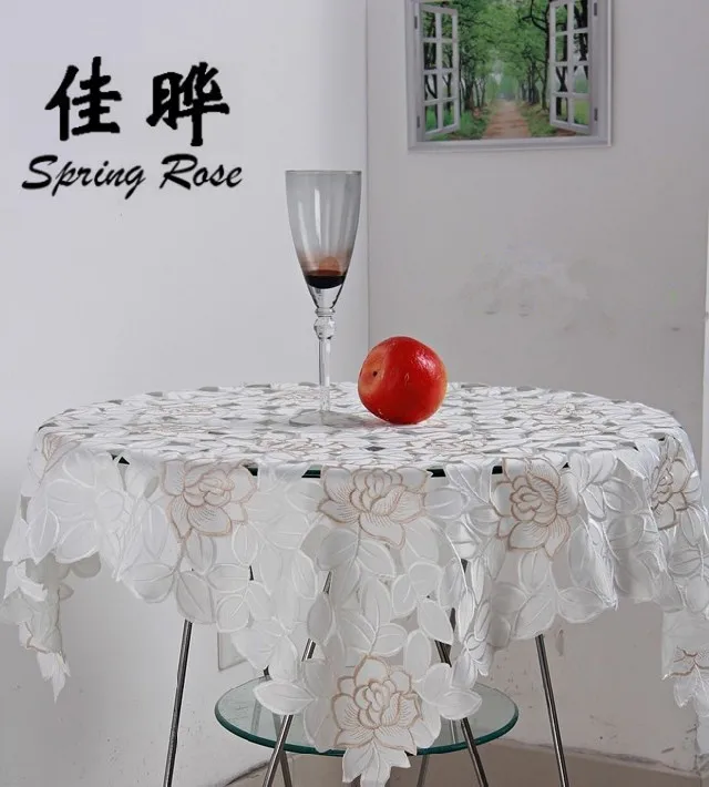 Горячая Весенняя Роза! Бесплатная доставка 1103 скатерть с вышивкой в сельском