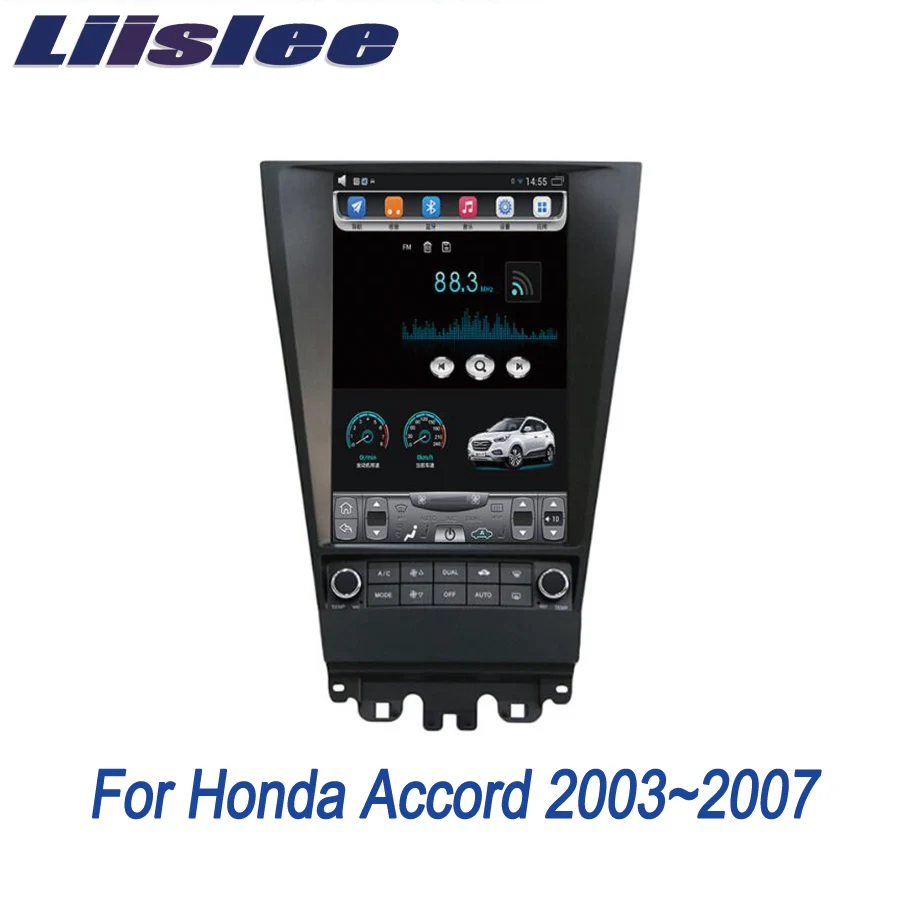 Liislee 2 din Android для Honda Accord 2003 ~ 2007 большой экран Автомобильный мультимедийный плеер