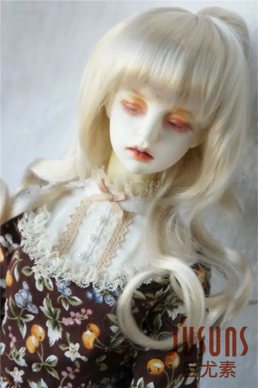 JD180 1/3 синтетический мохеровый парик Размер 8-9 дюймов BJD кукла парик виниловая кукла играть куклы парики клип куклы парики