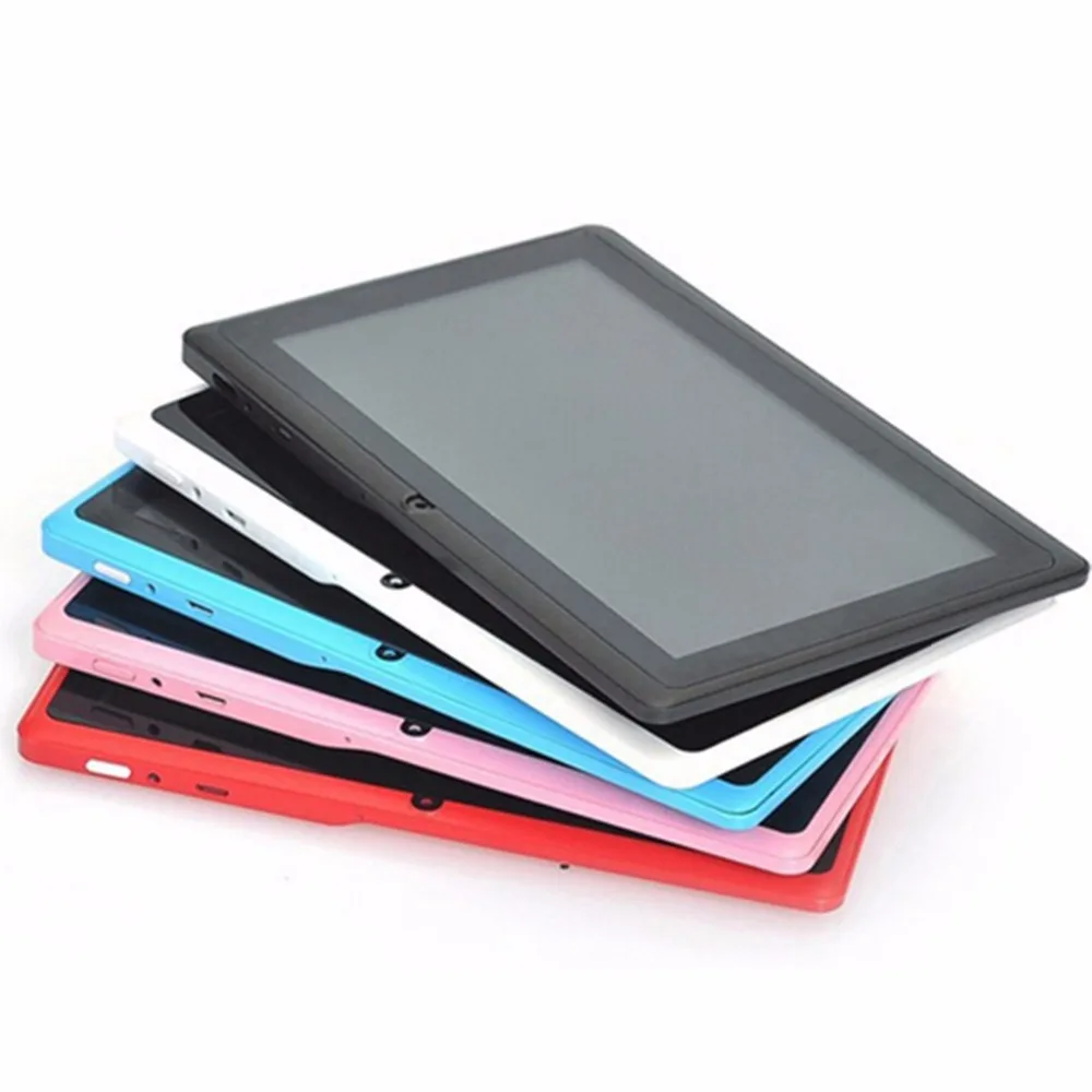 7 дюймов Детские планшеты ПК Q88 4 Гб Google Android 4,2 DUAL CORE tablet PC A23 емкостный Экран Камера MID Wifi устройства для чтения электронных книг