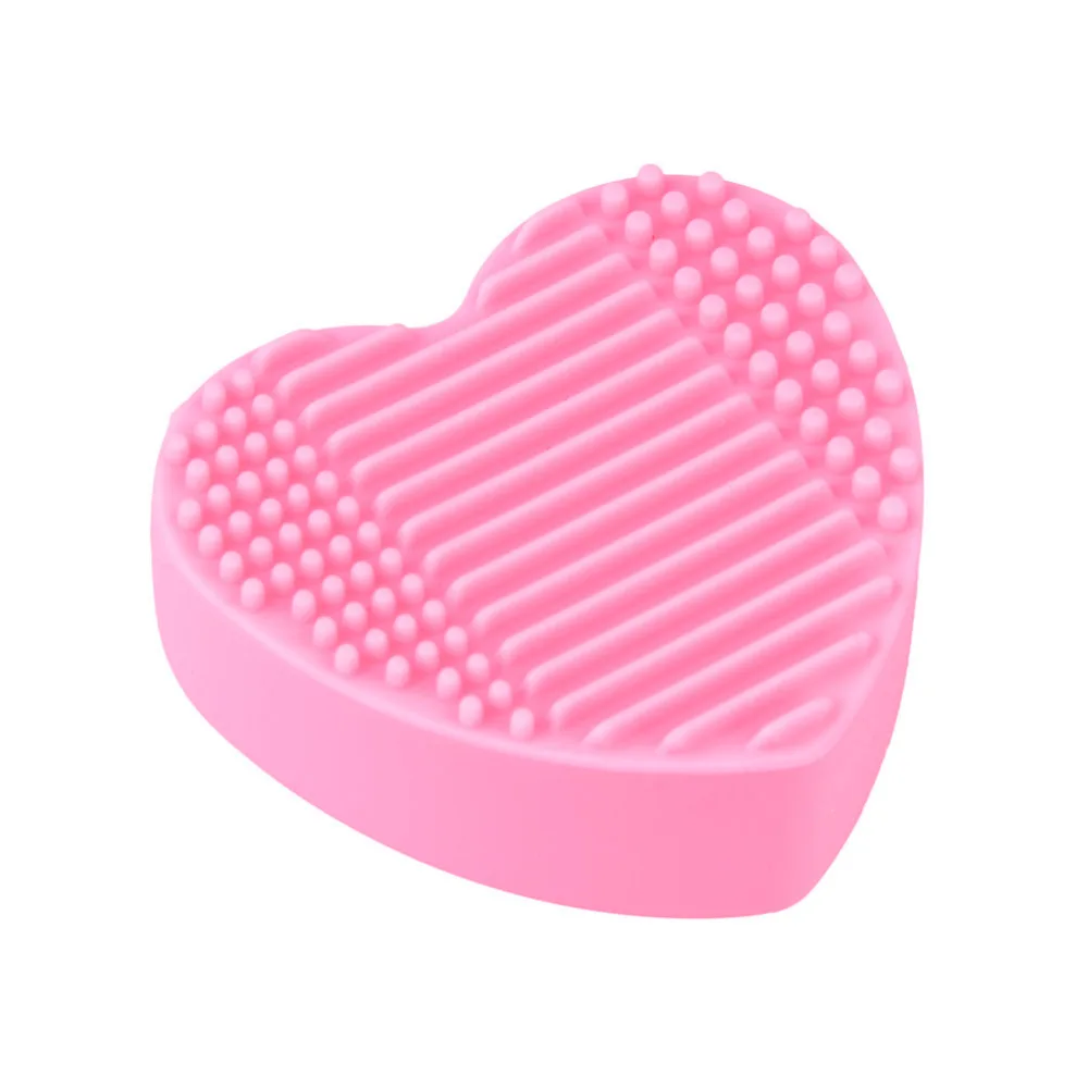 Кисти для макияжа в форме сердца 4 цвета|make up|brush cleaner padmake up brush tools |