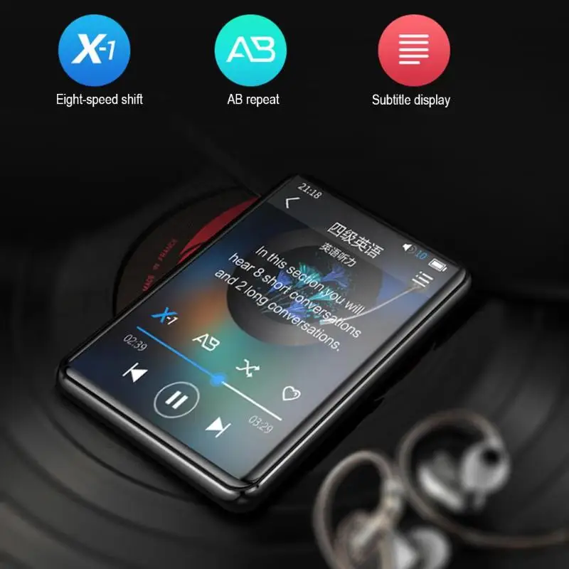 Benjie X6 полный сенсорный экран MP3-плеер Музыкальный плеер ж/FM радио видео плеер