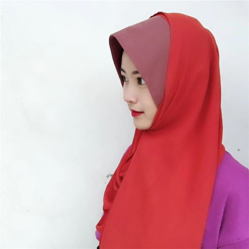 Мусульманский головной убор Niqab шифоновый чепчик химар одежда хиджаб шарф