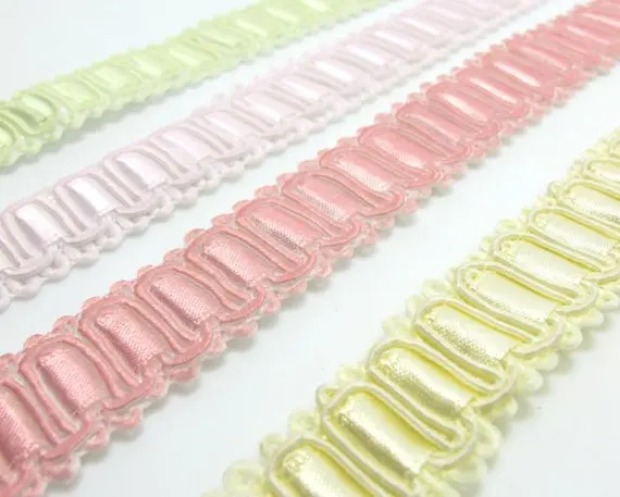 Плетеная отделка винтажная швейная фурнитура 4 цвета 2 размера 13/16 дюйма | Дом и