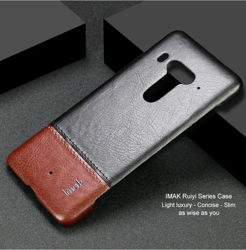 Для htc U12+ U12 Plus чехол IMAK Винтажный чехол из искусственной кожи ПК Жесткий Чехол для htc U12+ U12 Plus 6,0''
