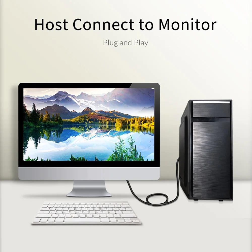 Кабель Unnlink VGA FHD 1080P @ 60H 15 контактов возможность подключения 1 м 5 3 8 10 20 для ПК