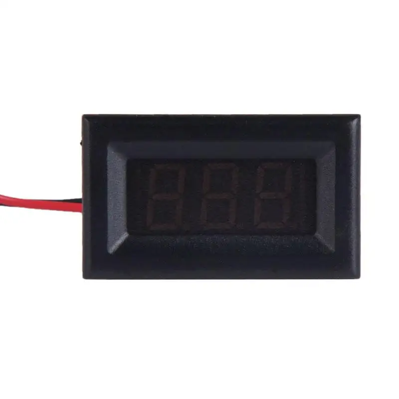 Два провода цифровой вольтметр светодиодный дисплей DC2.5-30V измеритель напряжения - Цвет: Red backlight