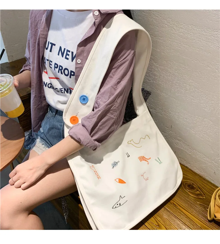 Сумка мессенджер NADMONE на молнии с рисунком из мультфильма для студентов