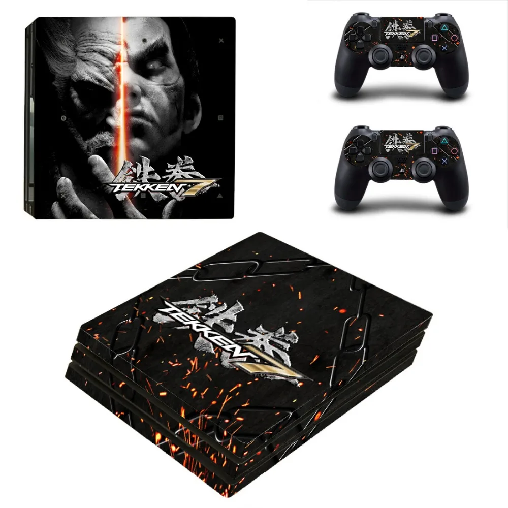 Play station 4 PRO наклейки для игры Tekken 7 Sony Playstation PS4 Pro пульт управления виниловые кожи