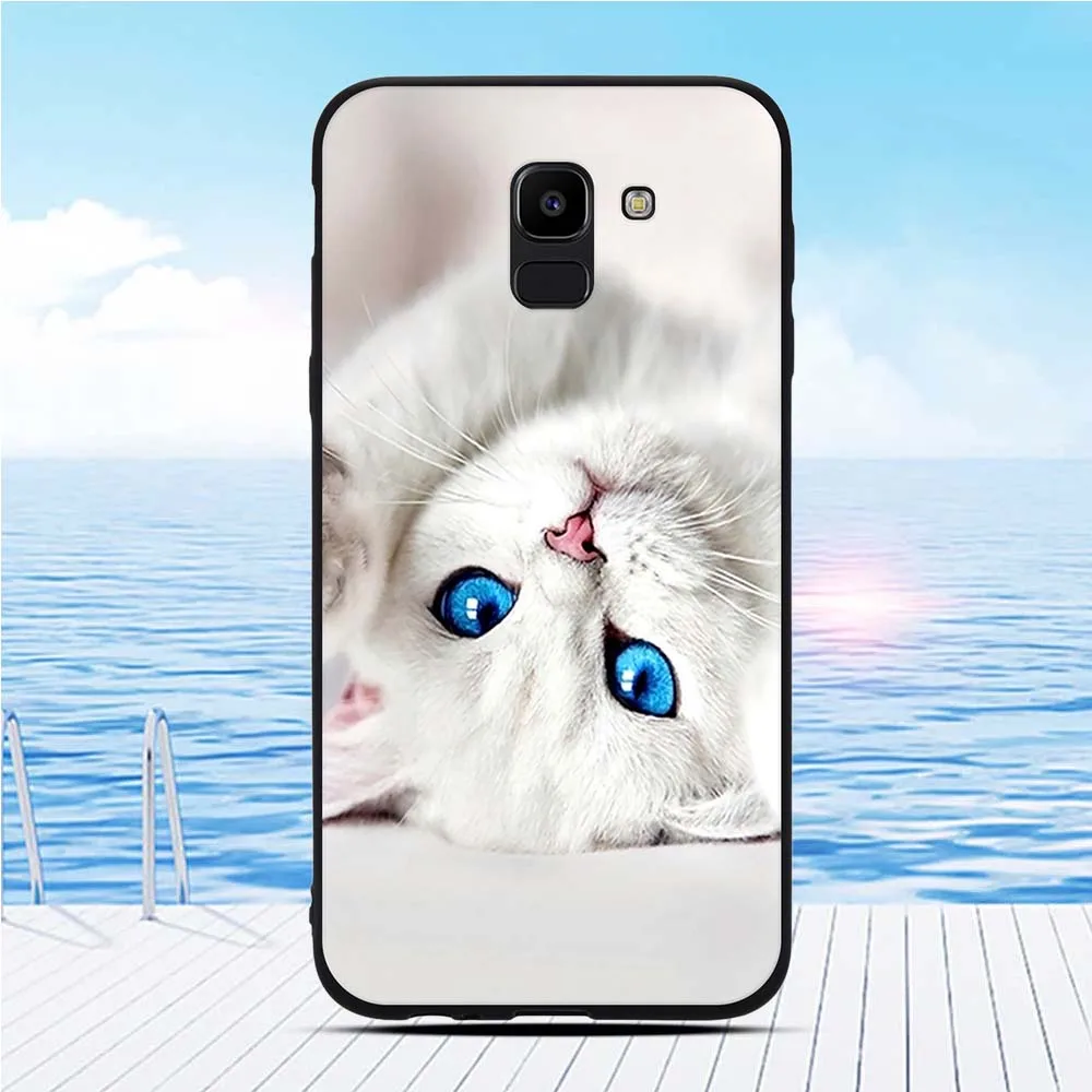 Тонкий чехол для Samsung Galaxy J6 2018 Силиконовая задняя крышка On6 противоударный J600 |