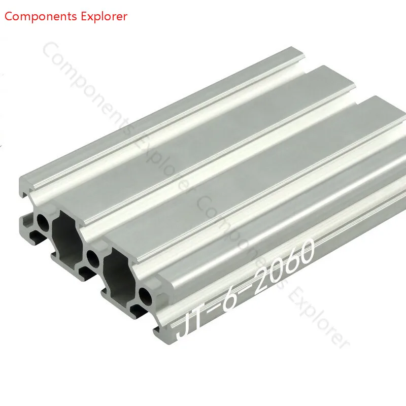 

Arbitrary Cutting 1000mm 2060 Aluminum Extrusion Profile,Silvery Color.