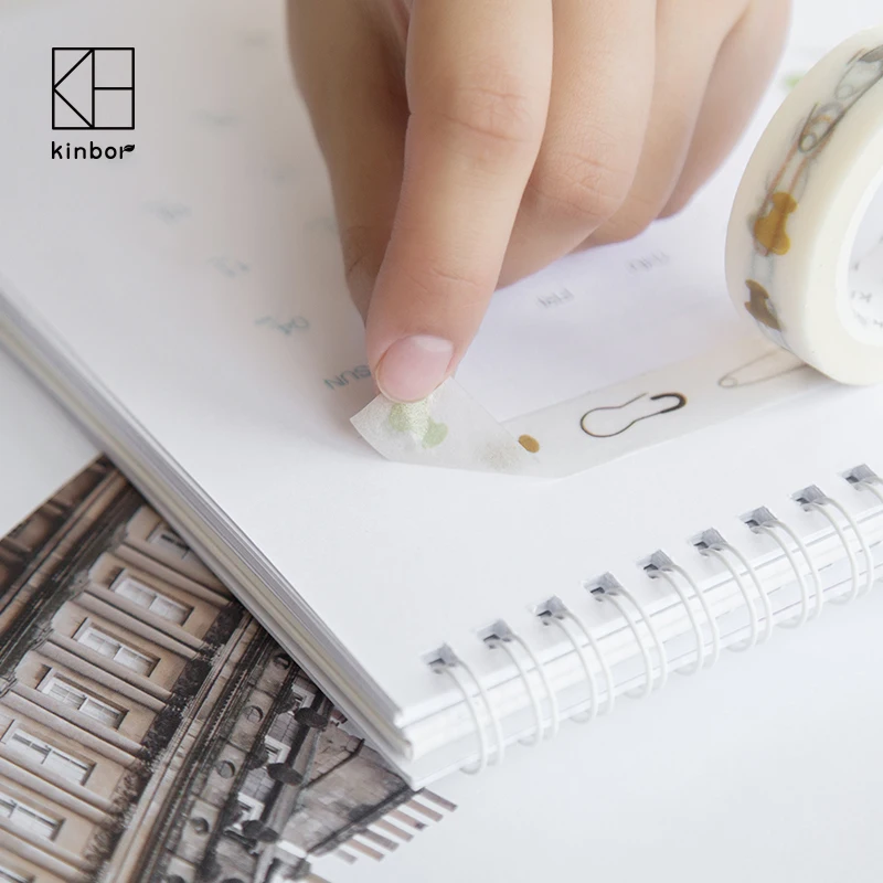 2 рулона кавайные зажимы серии бумажные васи ленты DIY милые украшения Скрапбукинг