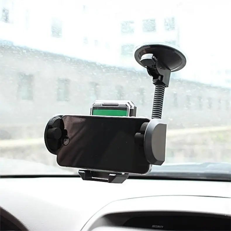Двойное назначение 360 ° Выдвижная Регулировка автомобильный навигационный держатель для телефона с присосками и зажимом для выхода воздуха