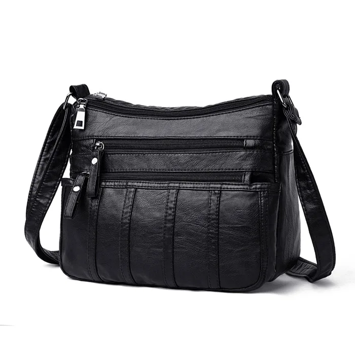 shoulder bag No 3 Annmouler Маленькая женская сумка через плечо из искусственной кожи черная большая сумка через плечо мягкая сумка-мессенджер для девочек качественная сумочка - Цвет: shoulder bag No 3