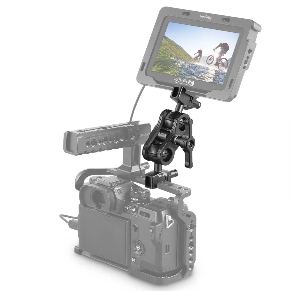 SmallRig шарнирная Волшебная рукоятка с двойной шаровой головкой NATO хомуты крепление для монитора для полевого монитора огни DIY Rig-2072