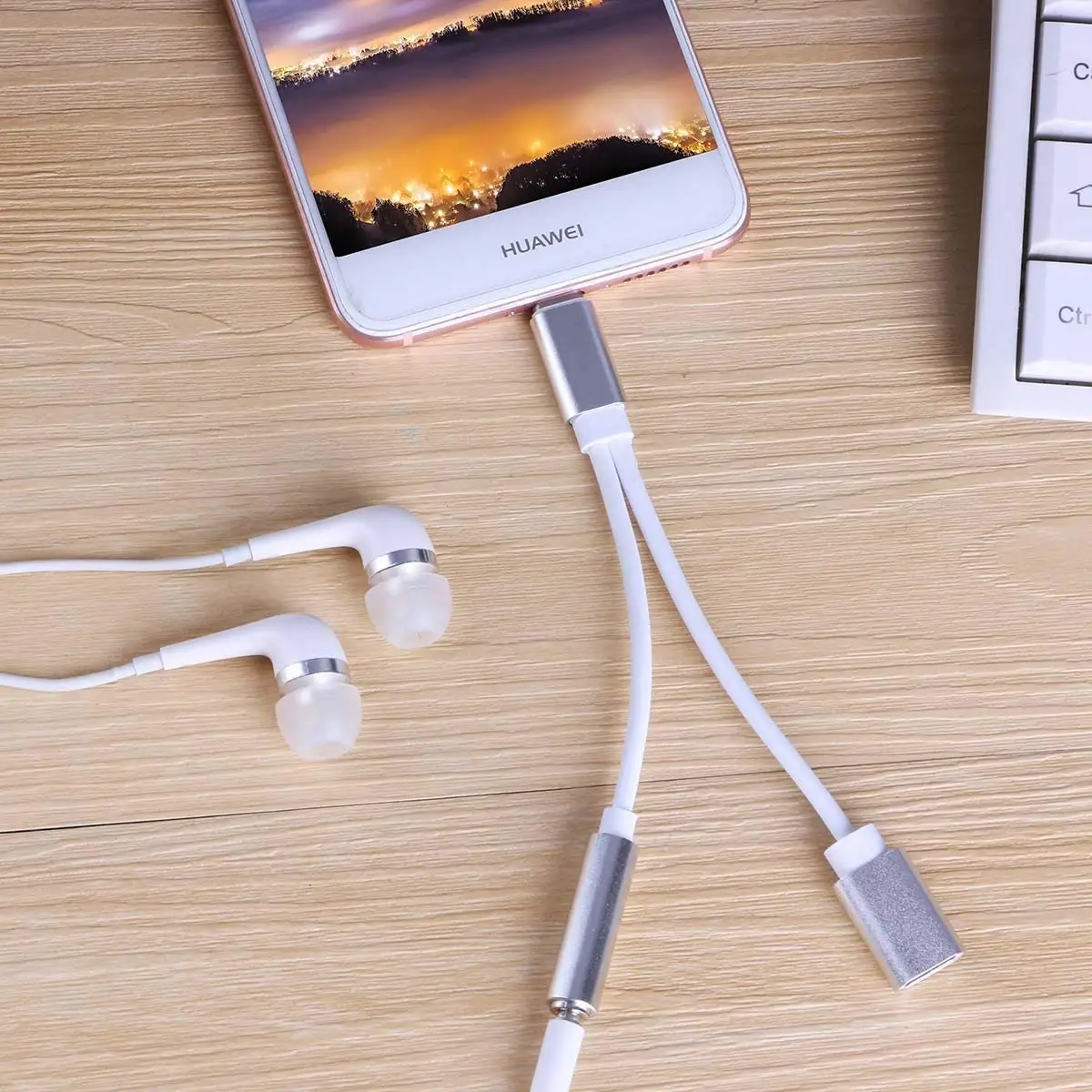2 шт. аудиоадаптер типа C 3 5 мм для зарядки наушников USB разъем Aux jack кабель Xiaomi Mi 6 8 6X